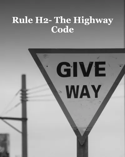 Cover image for Rule H2- The Highway Code