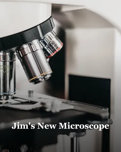 Cover image for Jim's New Microscope