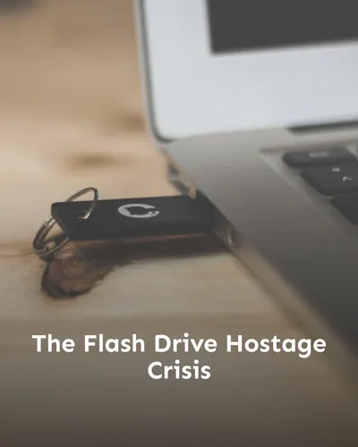 Cover image for The Flash Drive Hostage Crisis