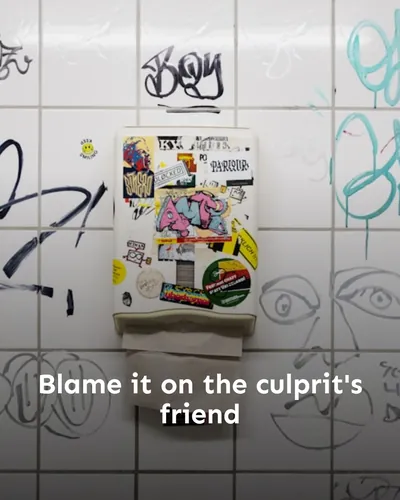 Cover image for Blame it on the culprit's friend