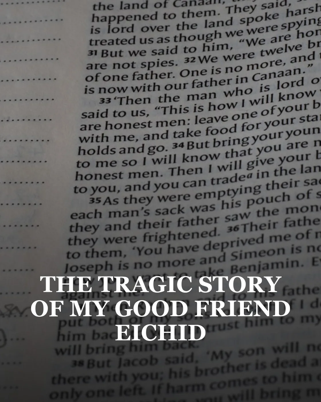 Close up of an open book with text.