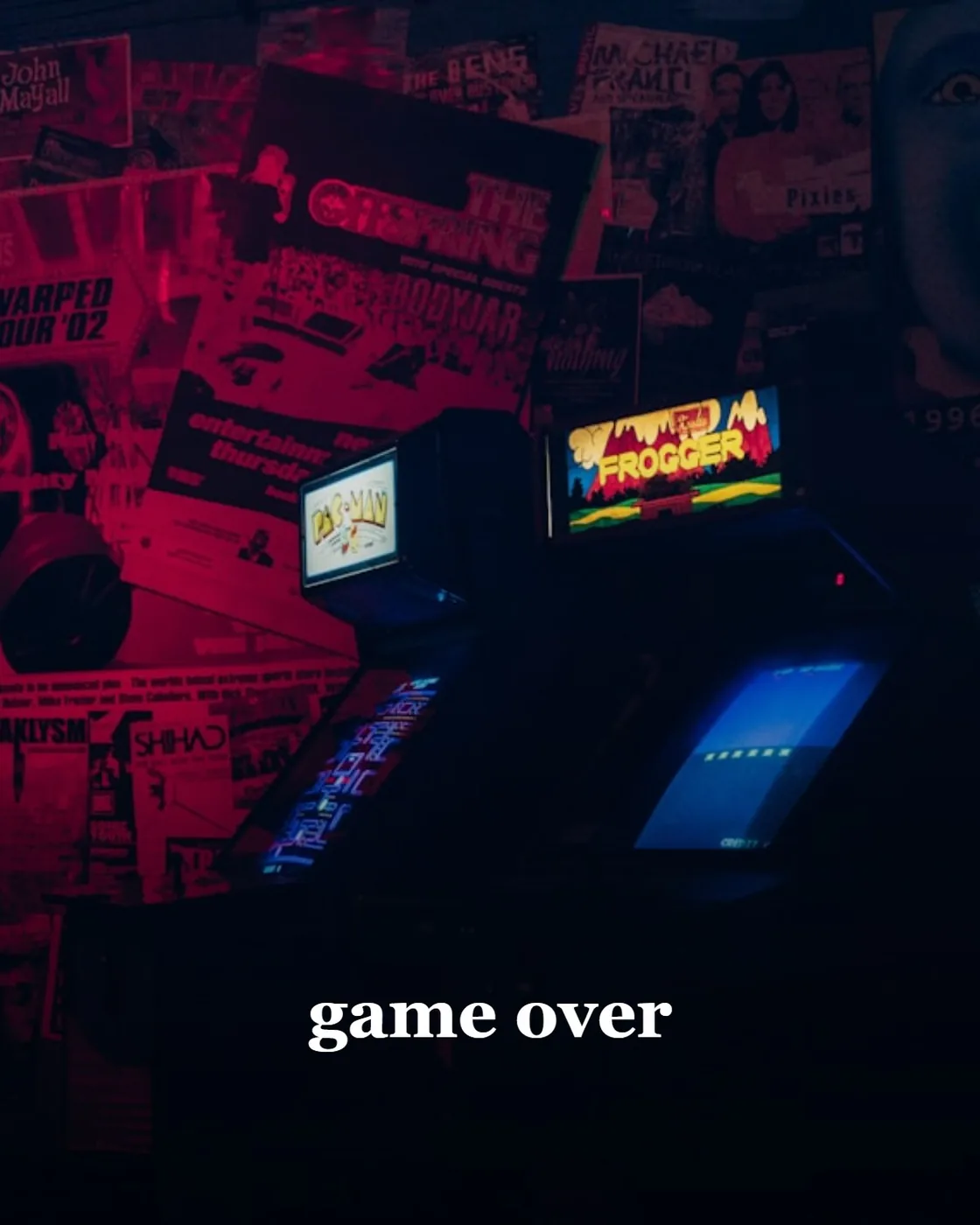 two arcade cabinets